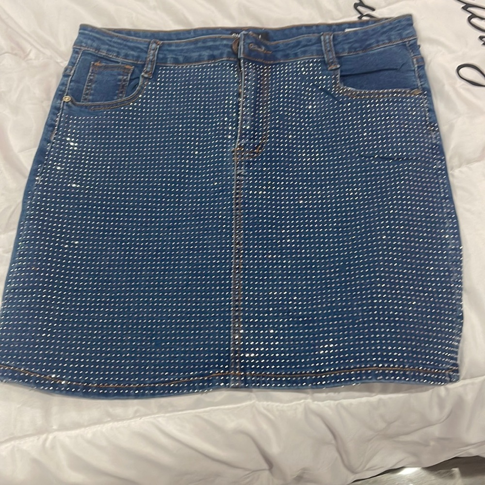 Phoebe J jean denim skirt